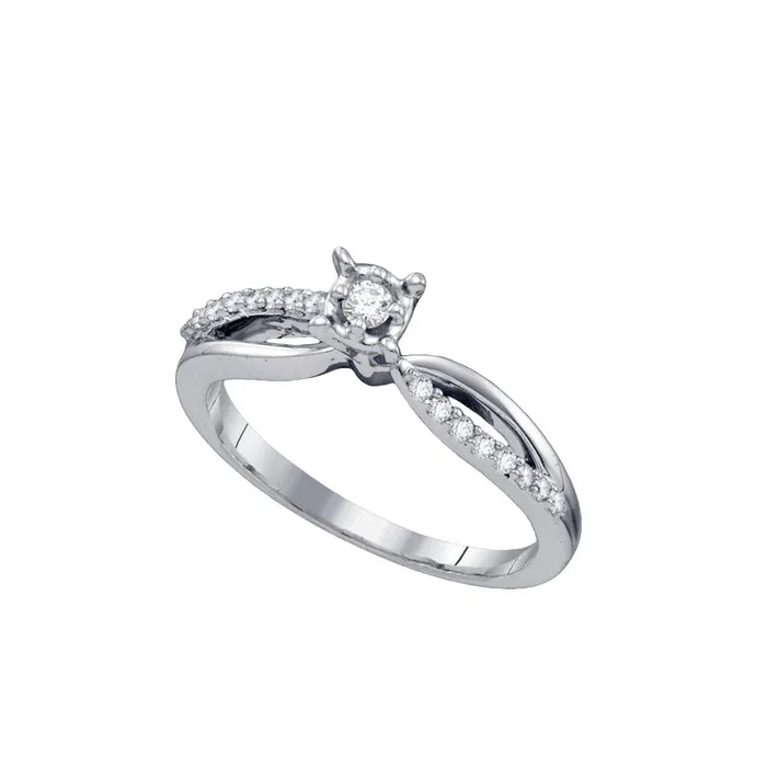 14k White Gold Round Solitaire Diamond Women Bridal Engagement Ring gndatlanta Rings 14k White Gold Round Solitaire Diamond Women Bridal Engagement Ring gndatlanta Rings