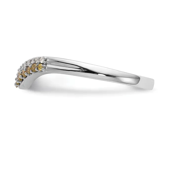 14k White Gold Yellow White Real Diamond Band Goldiacom Rings