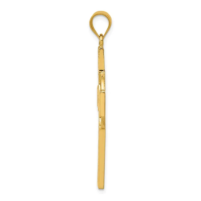 14k Yellow Gold Celtic Cross Pendant Goldia Necklaces