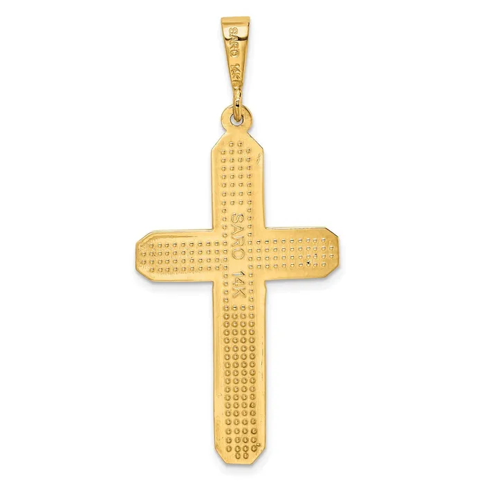 14k Yellow Gold Cross Pendant Goldia Necklaces