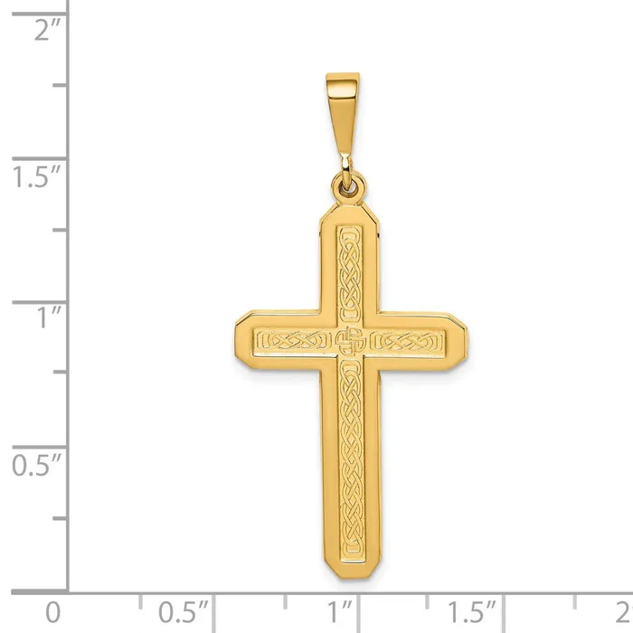 14k Yellow Gold Cross Pendant Goldia Necklaces