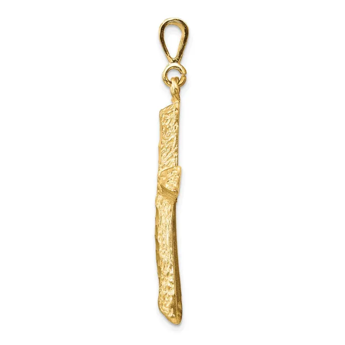 14k Yellow Gold Diamondcut Cross Charm Goldia Charm Necklaces
