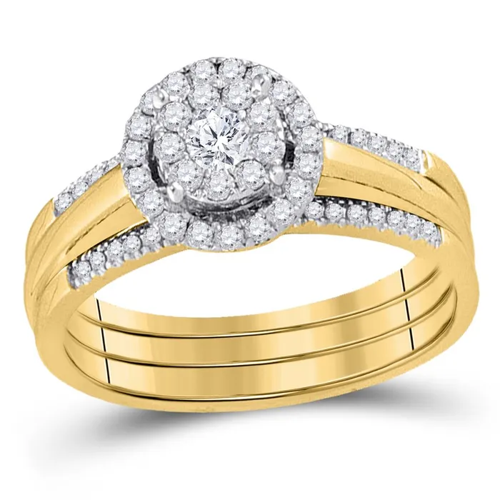 14k Yellow Gold Round Diamond Bridal Wedding Ring Set 12 Cttw gndatlanta Rings 14k Yellow Gold Round Diamond Bridal Wedding Ring Set 12 Cttw gndatlanta Rings