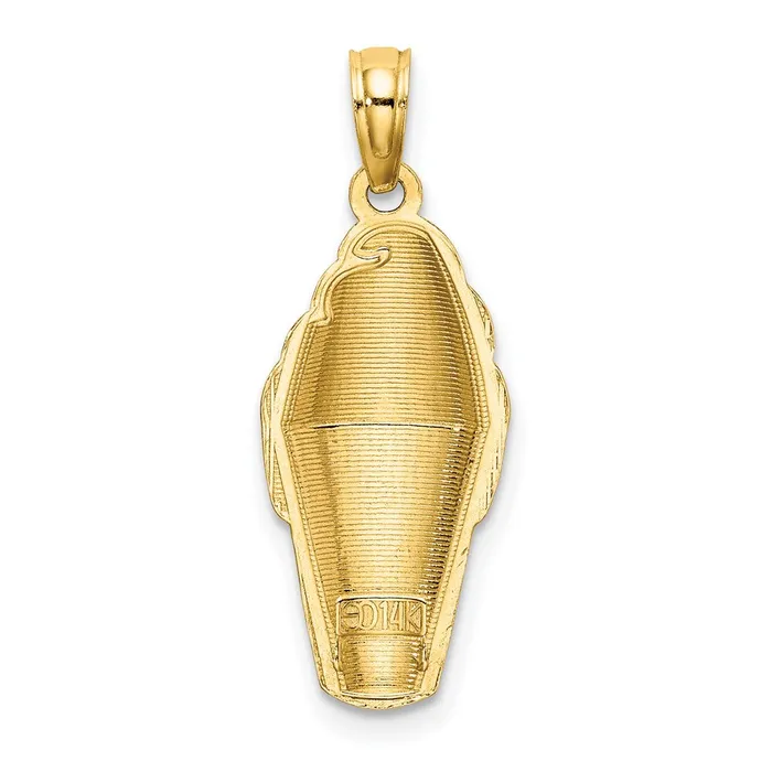 14k Yellow Gold wBrown Enamel Chocolate Ice Cream Cone Charm Goldia Charm Necklaces