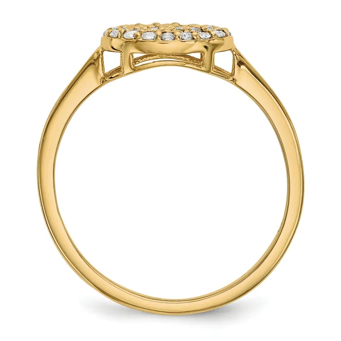 14ky Diamond Cluster Oval Ring Goldiacom Rings