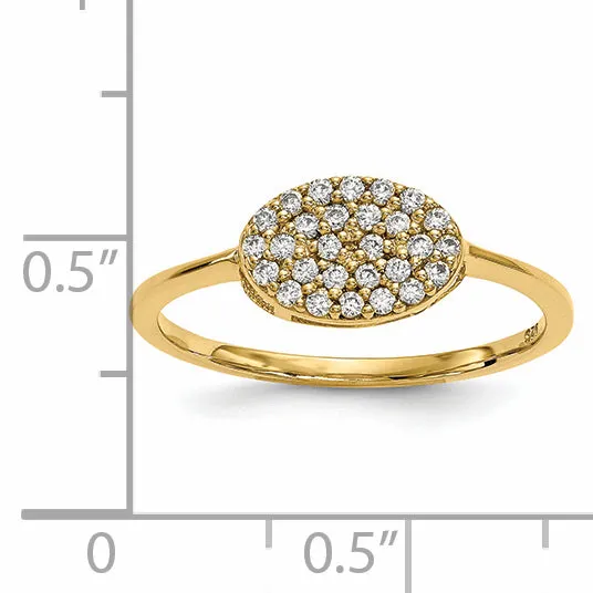 14ky Diamond Cluster Oval Ring Goldiacom Rings