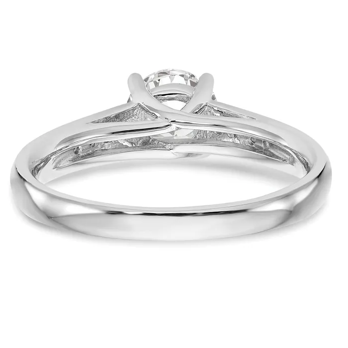 200ct CZ Solid Real 14K White Gold Engagement Ring Goldia Rings