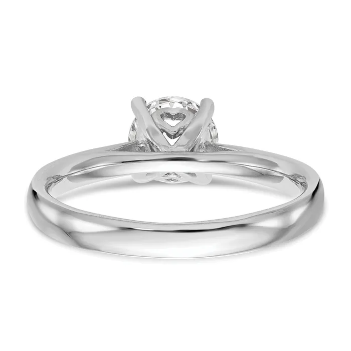 200ct CZ Solid Real 14k White Gold Solitaire Engagement Ring Goldia Rings