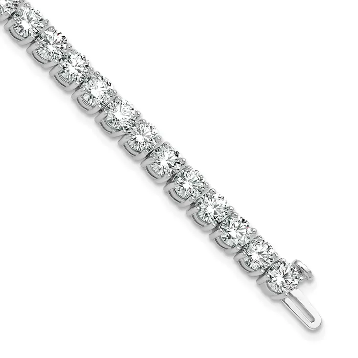 Bracelets Goldia 14k White Gold 12 12 Ct Lab Grown Diamond VSSI G Tennis Bracelet Bracelets Goldia 14k White Gold 12 12 Ct Lab Grown Diamond VSSI G Tennis Bracelet