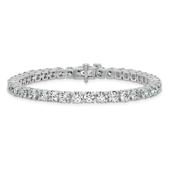 Bracelets Goldia 14k White Gold 12 12 Ct Lab Grown Diamond VSSI G Tennis Bracelet