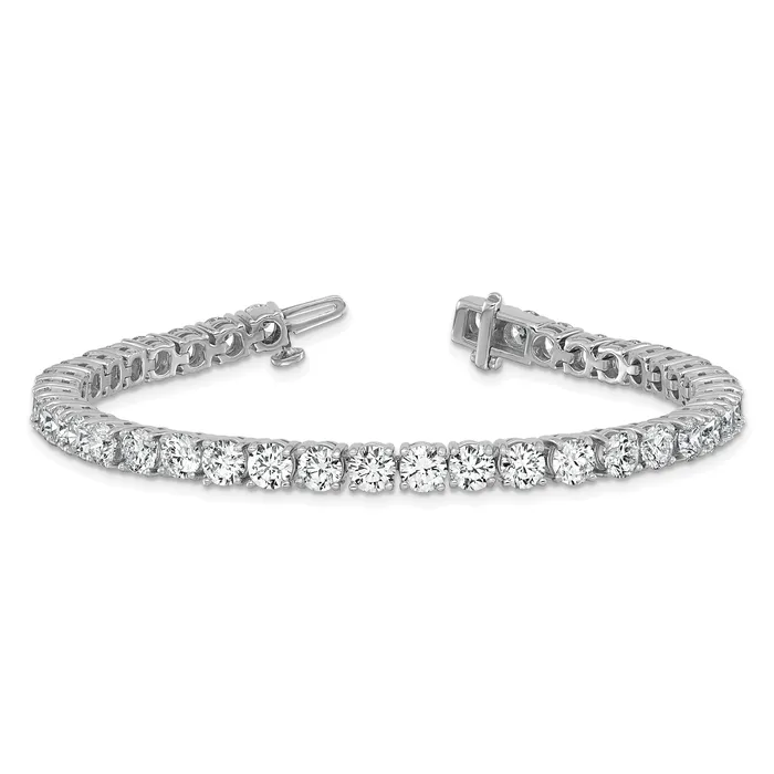 Bracelets Goldia 14k White Gold 12 12 Ct Lab Grown Diamond VSSI G Tennis Bracelet