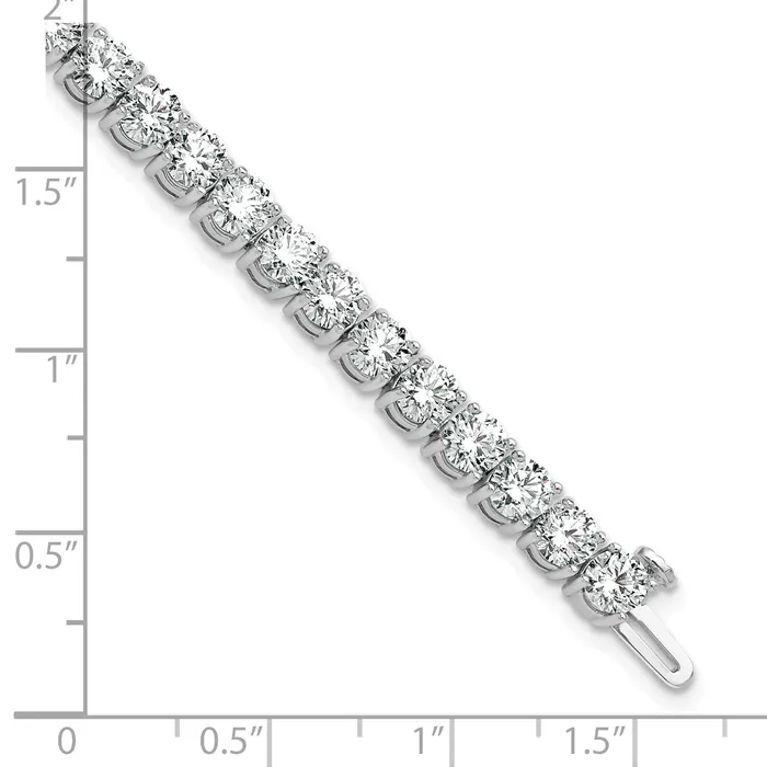 Bracelets Goldia 14k White Gold 12 12 Ct Lab Grown Diamond VSSI G Tennis Bracelet