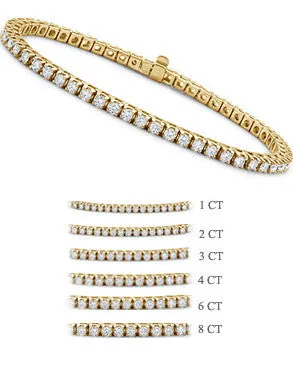 Bracelets Goldia 4 ct tw FourProng Diamond Tennis Bracelet