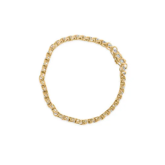 Bracelets JMS always Original Haus of Brilliance 10K Yellow Gold 3 cttw RoundCut Diamond Spiral Link 750 Bracelet IJ Color I1I2 Clarity