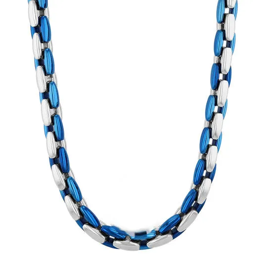 Bracelets JMS always Original Robert Alton Stainless Steel with White Blue Finish Link Chain Bracelets JMS always Original Robert Alton Stainless Steel with White Blue Finish Link Chain