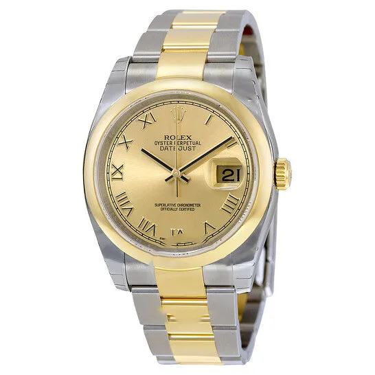 Bracelets JMS always Original Rolex Datejust 36 Automatic Champagne Dial Stainless Steel and 18kt Yellow Gold Oyster Bracelet Mens Watch 116203CRO Bracelets JMS always Original Rolex Datejust 36 Automatic Champagne Dial Stainless Steel and 18kt Yellow Gold Oyster Bracelet Mens Watch 116203CRO