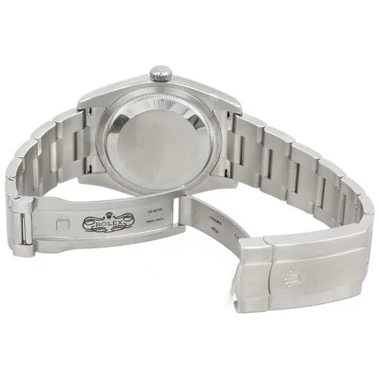 Bracelets JMS always Original Rolex Oyster Perpetual 36 mm Silver Dial With Blue Center Dial Stainless Steel Bracelet Automatic Mens Watch 116034SBLAO Bracelets JMS always Original Rolex Oyster Perpetual 36 mm Silver Dial With Blue Center Dial Stainless Steel Bracelet Automatic Mens Watch 116034SBLAO