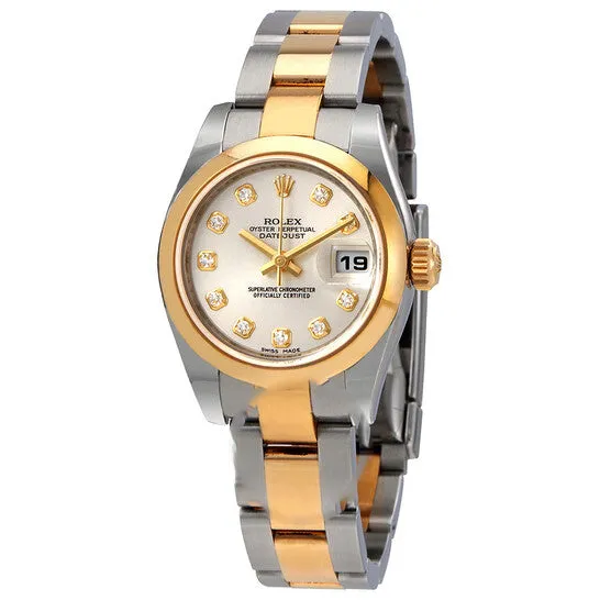 Bracelets Original Rolex Lady Datejust 26 Silver Dial Stainless Steel and 18K Yellow Gold Oyster Bracelet Automatic Watch 179163SDO JMS always Bracelets Original Rolex Lady Datejust 26 Silver Dial Stainless Steel and 18K Yellow Gold Oyster Bracelet Automatic Watch 179163SDO JMS always
