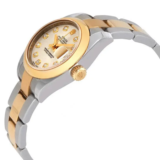 Bracelets Original Rolex Lady Datejust 26 Silver Dial Stainless Steel and 18K Yellow Gold Oyster Bracelet Automatic Watch 179163SDO JMS always Bracelets Original Rolex Lady Datejust 26 Silver Dial Stainless Steel and 18K Yellow Gold Oyster Bracelet Automatic Watch 179163SDO JMS always