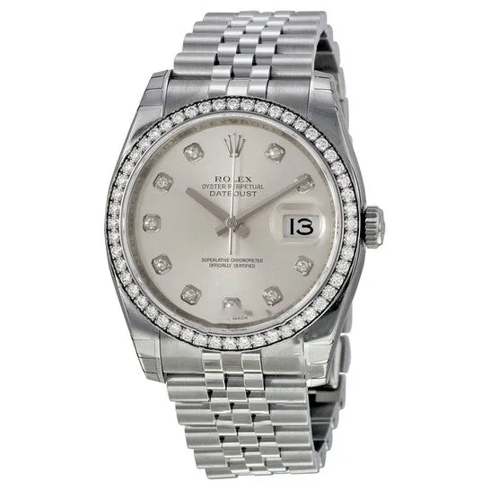 Bracelets Original Rolex Oyster Perpetual Datejust 36 Silver Dial Stainless Steel Jubilee Bracelet Automatic Ladies Watch 116244SDJ JMS always Bracelets Original Rolex Oyster Perpetual Datejust 36 Silver Dial Stainless Steel Jubilee Bracelet Automatic Ladies Watch 116244SDJ JMS always