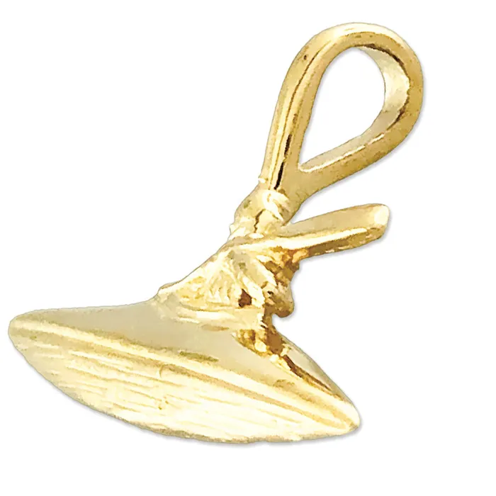 Charm Necklaces 14K Gold Kayak Charm Slide Goldia