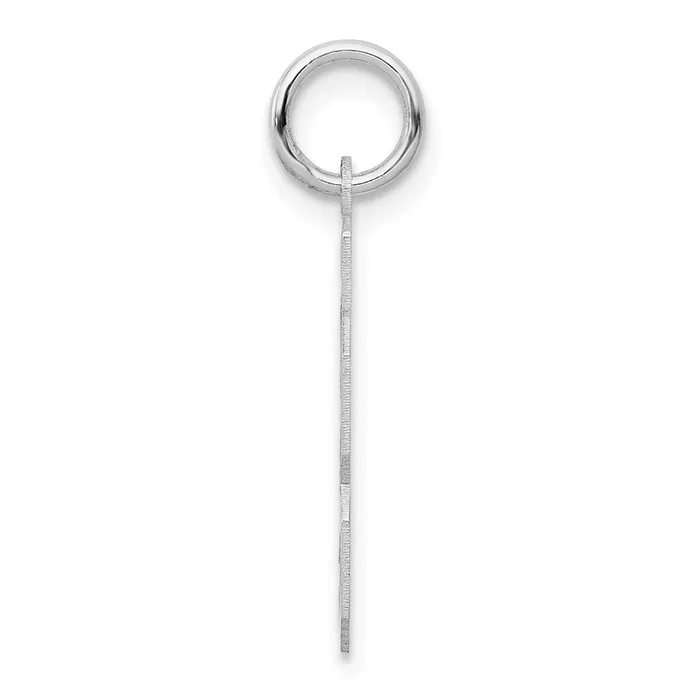 Charm Necklaces 14k White Goldw Small Satin Number 23 Charm Goldia