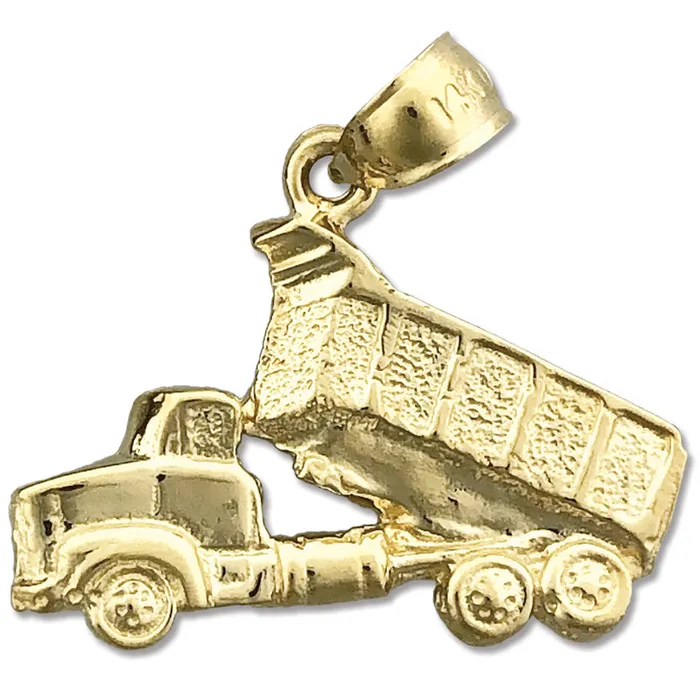 Charm Necklaces Goldia 14K Gold Dump Truck Charm