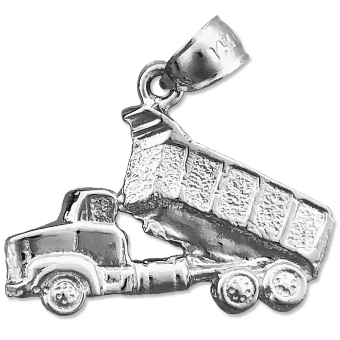Charm Necklaces Goldia 14K Gold Dump Truck Charm