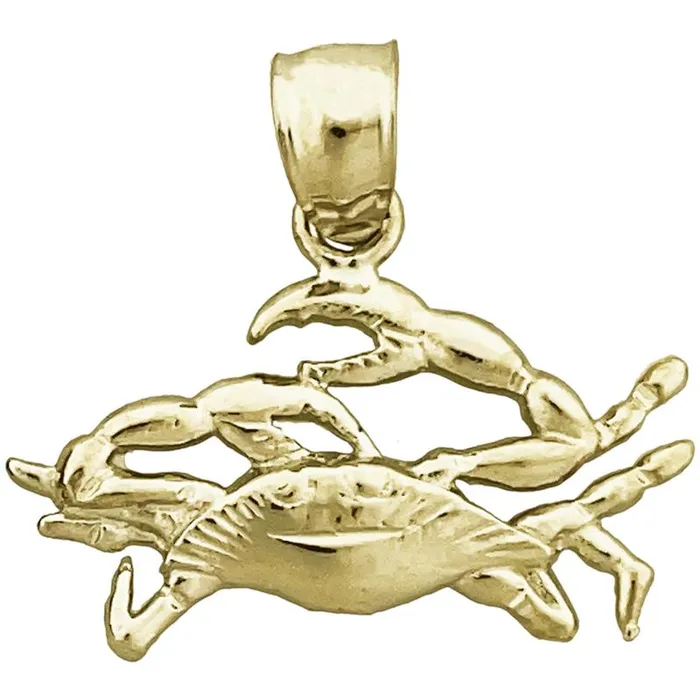 Charm Necklaces Goldia 14K Gold Zodiac Cancer Charm