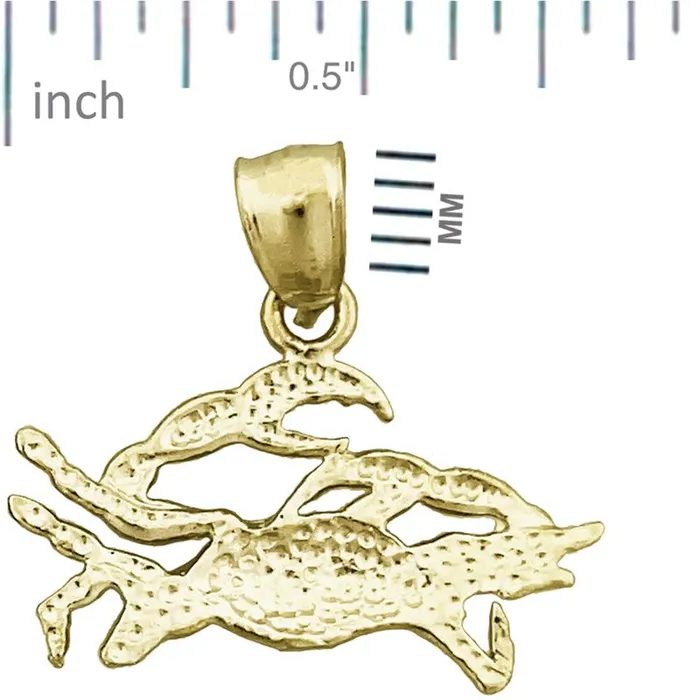 Charm Necklaces Goldia 14K Gold Zodiac Cancer Charm