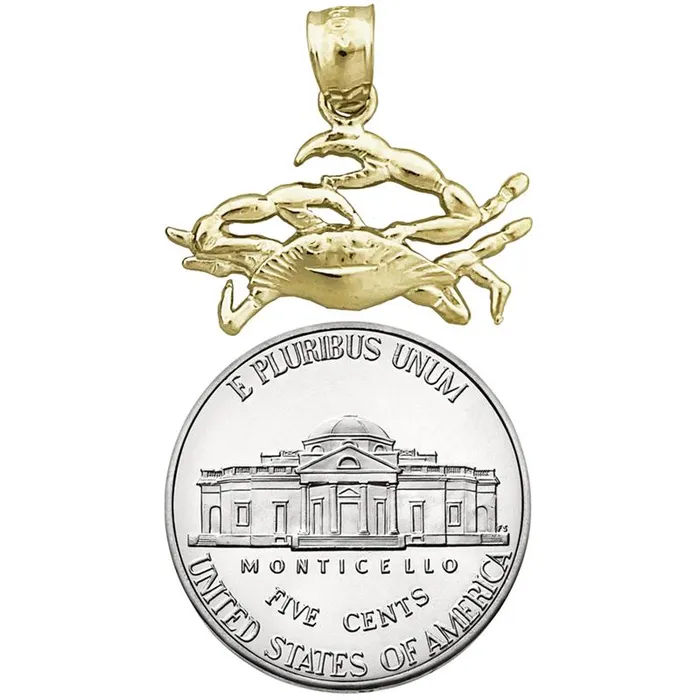 Charm Necklaces Goldia 14K Gold Zodiac Cancer Charm
