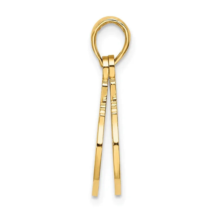 Charm Necklaces Goldia 14k Yellow Gold 2Piece Handcuffs Charm
