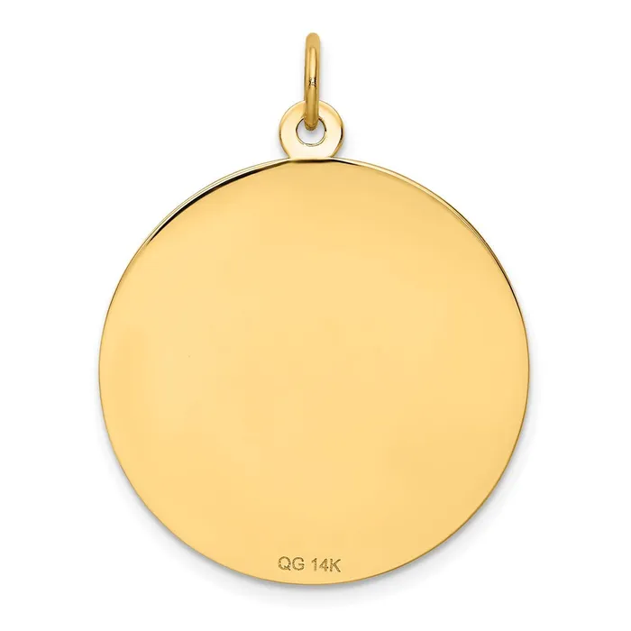Charm Necklaces Goldia 14k Yellow Gold HAPPY ANNIVERSARY Blue and Red CZ w Bells Charm