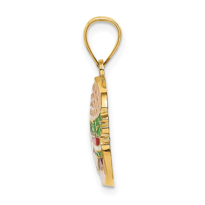 Charm Necklaces Goldia 14k Yellow Gold wEnamel Cheeseburger Charm