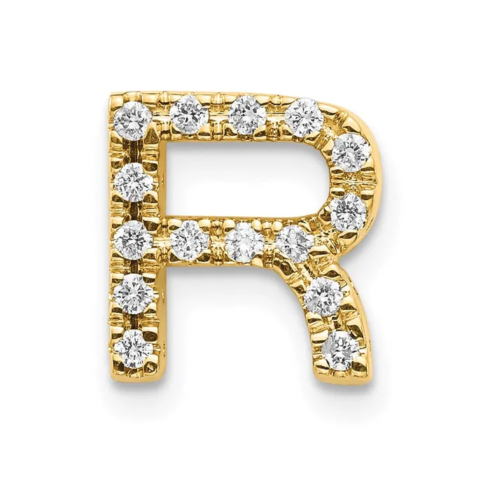Charm Necklaces Goldiacom 14k Diamond Initial R Charm