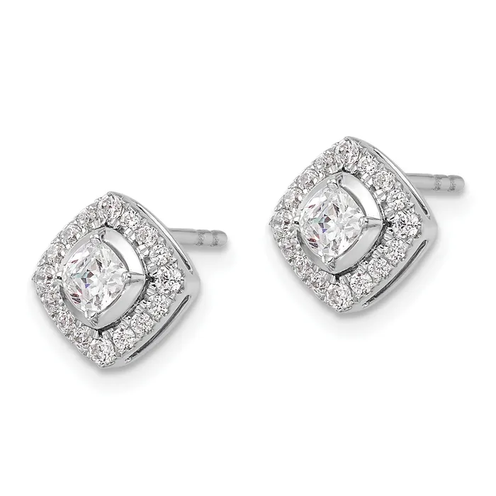 Earrings Goldia 14K White Gold Lab Grown Diamond VSSI G Post Earrings