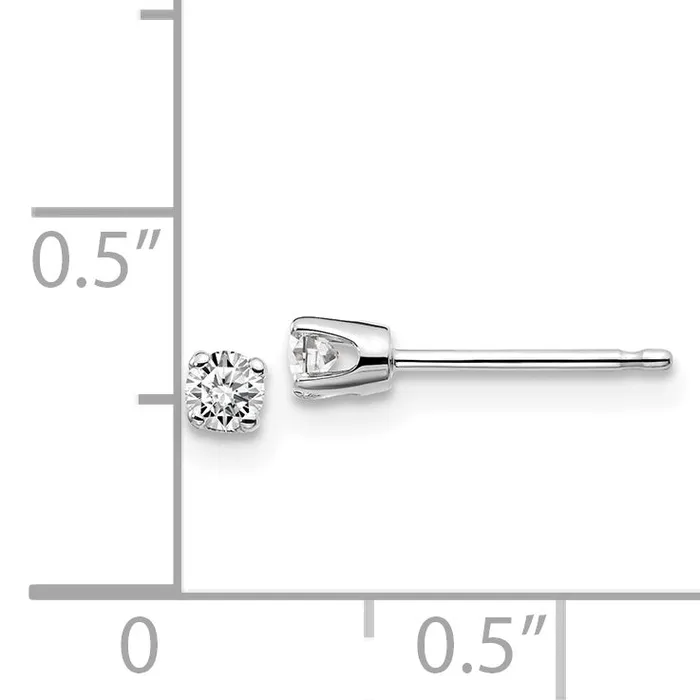 Earrings goldiaca 14kw 15ct I2 K L Diamond Stud Push on Post Earrings