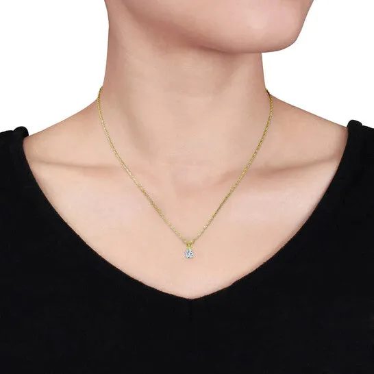 Earrings JMS always Original AMOUR 38 CT TW Diamond Solitaire Pendant with Chain and Stud Earrings 2piece Set In 14K Yellow Gold Earrings JMS always Original AMOUR 38 CT TW Diamond Solitaire Pendant with Chain and Stud Earrings 2piece Set In 14K Yellow Gold