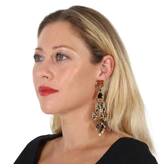 Earrings JMS always Original Burberry Regal Butterly Resin And Goldplated Drop Earrings Earrings JMS always Original Burberry Regal Butterly Resin And Goldplated Drop Earrings