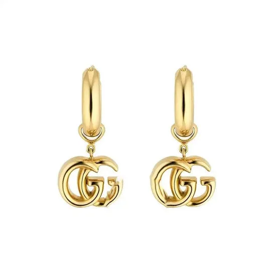 Earrings Original Gucci GG RUNNING EARRINGS IN 18K YELLOW GOLD JMS always Earrings Original Gucci GG RUNNING EARRINGS IN 18K YELLOW GOLD JMS always