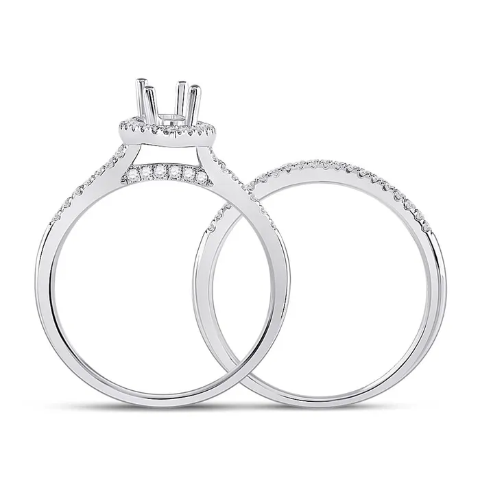 gndatlanta 38CTWDiamond SM 1CTCMQ BRIDAL RING Rings