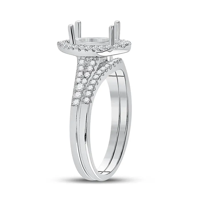 gndatlanta 38CTWDiamond SM 1CTCMQ BRIDAL RING Rings