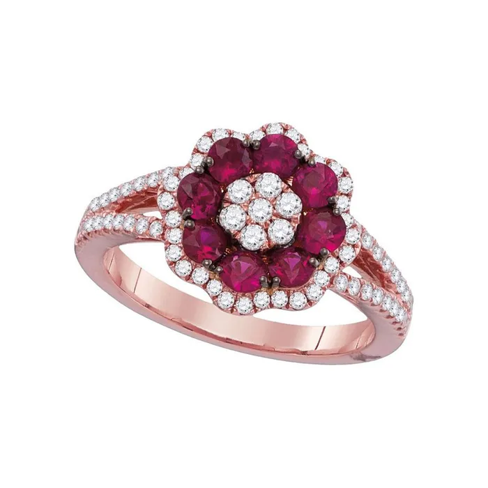 gndatlanta Rings 12CTWDiamond 78CTRUBY RING