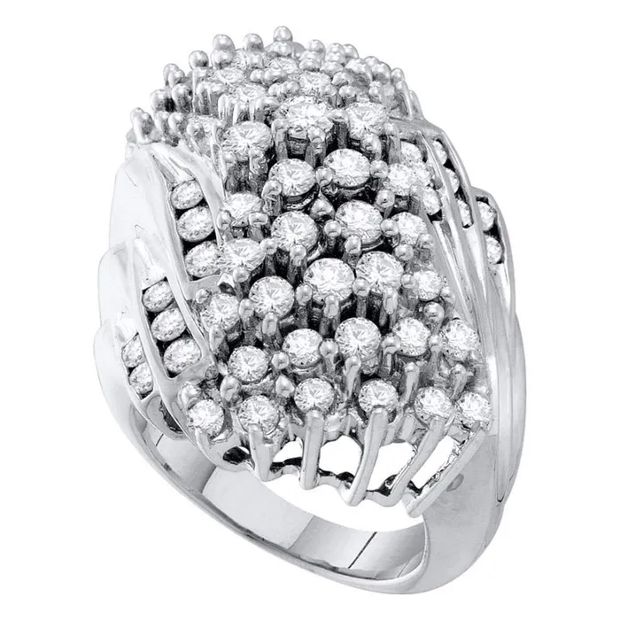 gndatlanta Rings 3 CTWDiamond CLUSTER RING