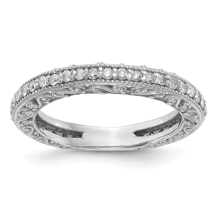Goldia 055ct CZ Solid Real 14k White Gold Wedding Wedding Band Ring Rings Goldia 055ct CZ Solid Real 14k White Gold Wedding Wedding Band Ring Rings