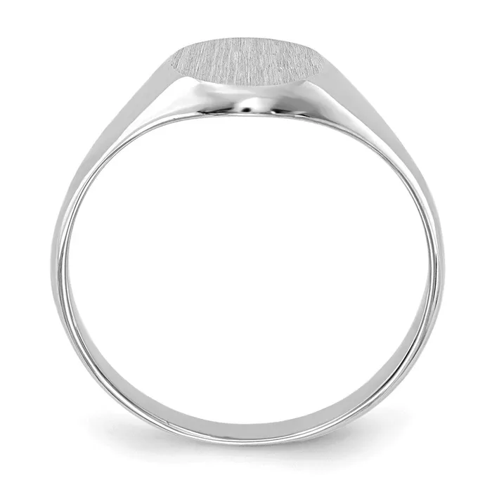Goldia 14k White Gold Childs Signet Ring Rings
