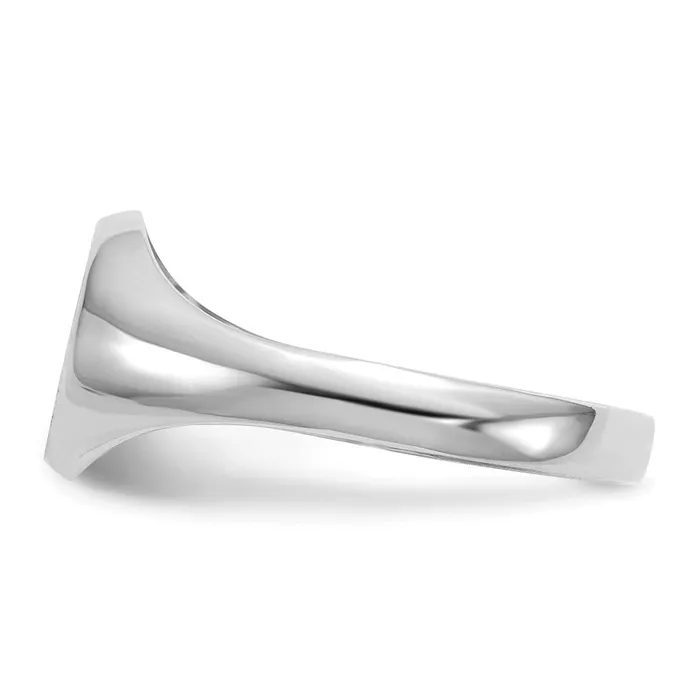 Goldia 14k White Gold Childs Signet Ring Rings