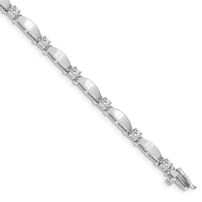 Goldia 14K White Gold Lab Grown Diamond VSSI FGH Tennis Bracelet Bracelets Goldia 14K White Gold Lab Grown Diamond VSSI FGH Tennis Bracelet Bracelets