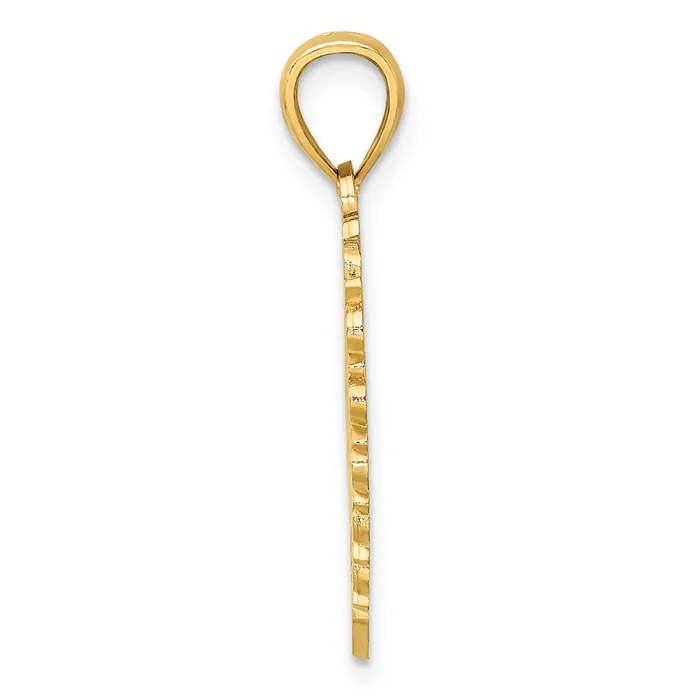 Goldia 14k Yellow Gold LOVE ISHEART Charm Charm Necklaces