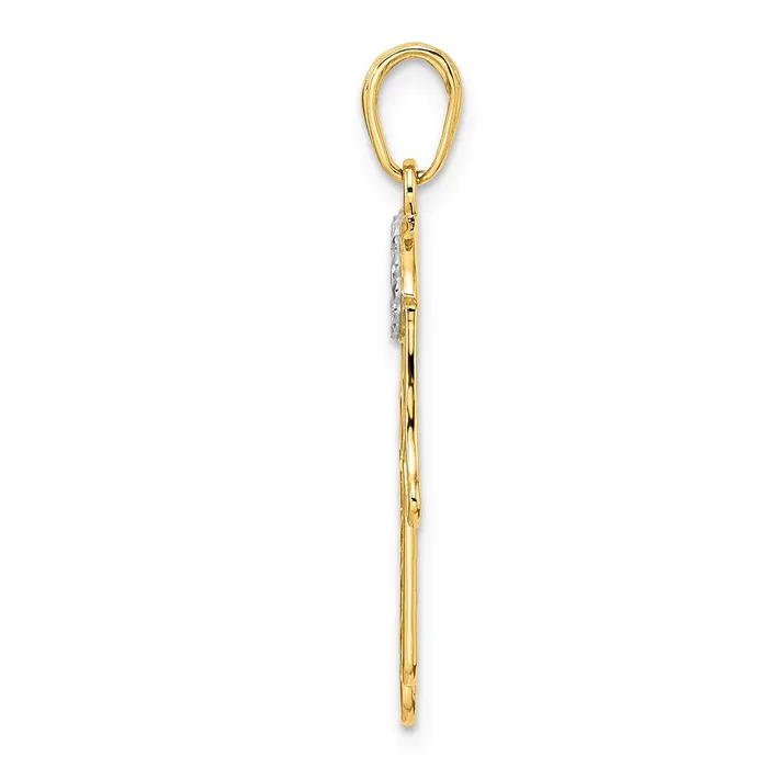 Goldia 14k Yellow u0026 Rhodium Gold u0026 White Rhodium DC Evil Eye Hamsa Pendant Necklaces